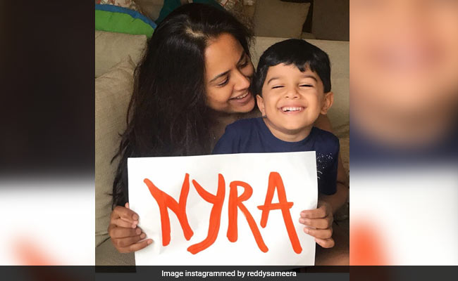 Introducing Sameera Reddy's Baby Daughter - Nyra