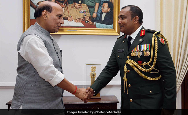 Maldivian Top Defence Official Meets Rajnath Singh, IAF Chief BS Dhanoa