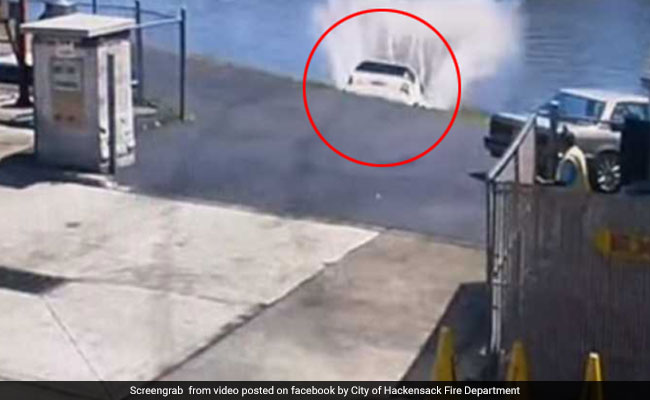 Video: Driver Hits Accelerator Instead Of Brakes, Plunges Into River