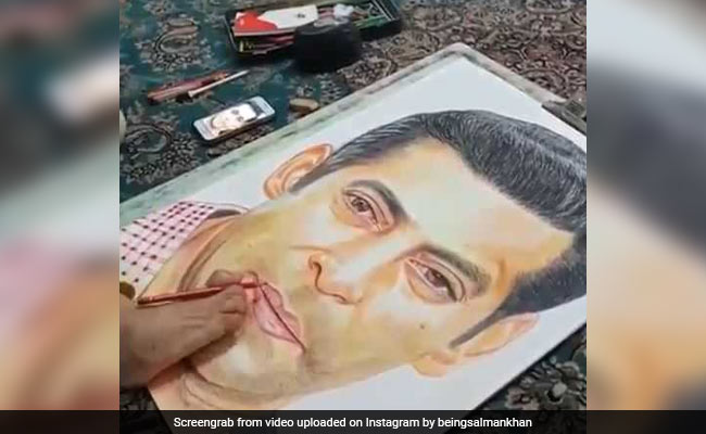 सलमान खान की इस फैन ने पांव से बनाई भाईजान की तस्वीर, Video देख आप भी रह जाएंगे हैरान