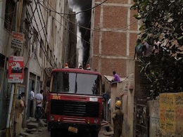 Firefighters Broke Delhi Rubber Factory's Window Grill For Rescue Ops Firefighters Broke Delhi Rubber Factory's Window Grill For Rescue Ops
