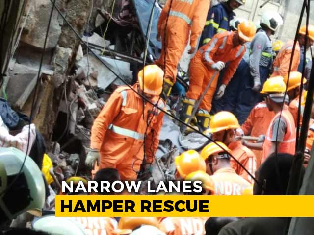 14 Dead In Mumbai Building Collapse, Rescuers Work Overnight To Look For Survivors