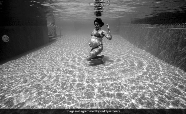Sameera Reddy Is 'Grateful For Positive Feedback' On Her Underwater Pregnancy Photoshoot