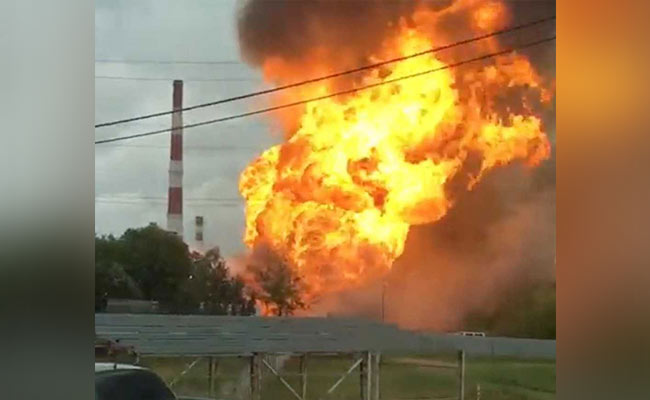 Major Fire At Power Station In Moscow Region Injures Many
