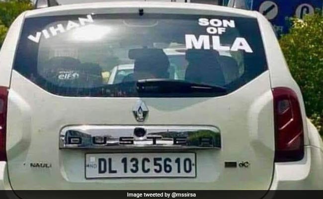 'Son Of MLA' वाले स्टीकर की कार स्पीकर के बेटे की बताने पर अकाली दल के MLA को मिला नोटिस, दी ये चेतावनी