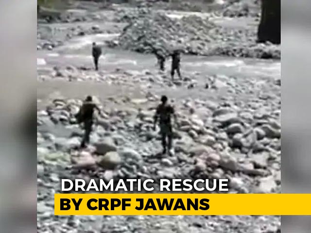 Video: CRPF Men Jump Into River To Rescue Woman In Jammu And Kashmir