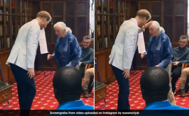 When Prince Harry Met Jane Goodall With A 'Chimp Greeting'. Watch