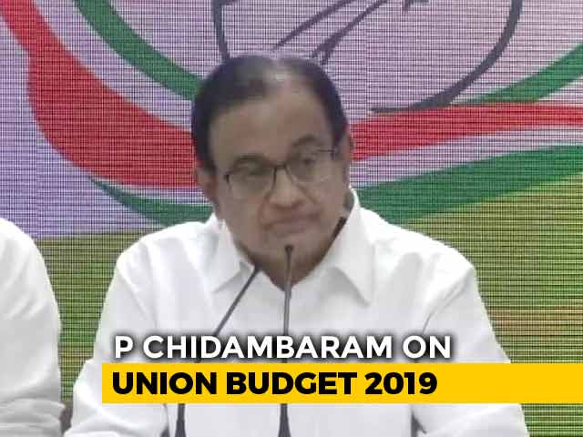 "One Of The Most Opaque": P Chidambaram On Nirmala Sitharaman's Budget Speech