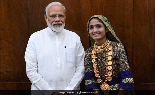 "PM Modi Told Me To Practice As A Child": Gujarati Folk Singer Meets PM