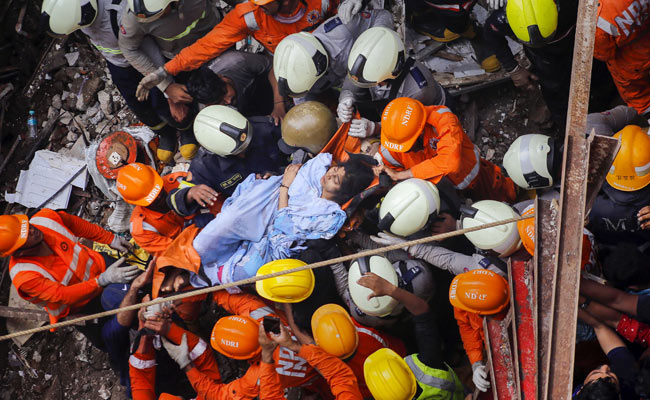 "Golden Shake Hand With Life": Woman Survives Mumbai Building Collapse