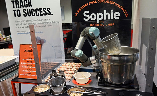 Sophie The Robot Whips Up Oodles Of Singapore Noodles
