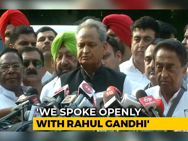 "Hope There's Positive Decision": Ashok Gehlot After Meeting Rahul Gandhi
