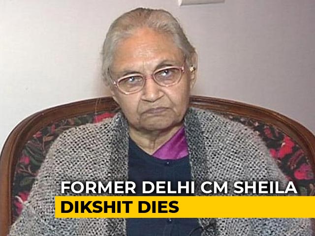 Sheila Dikshit, Three-Time Delhi Chief Minister, Dies At 81