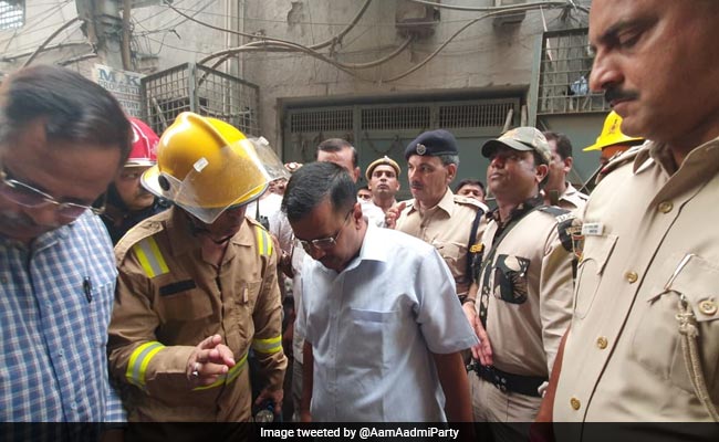 Arvind Kejriwal Visits Site Of Fire, Announces Compensation For Victims