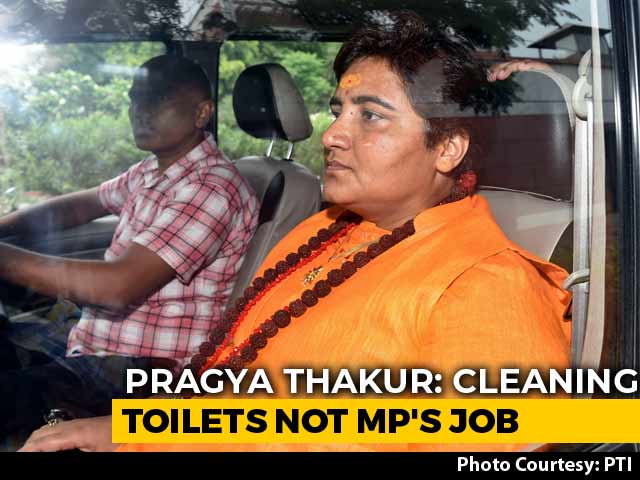 BJP Pulls Up Pragya Thakur Over "Not Elected To Clean Toilets" Remark