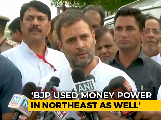 BJP Uses Money Power, Intimidation To Topple Governments: Rahul Gandhi