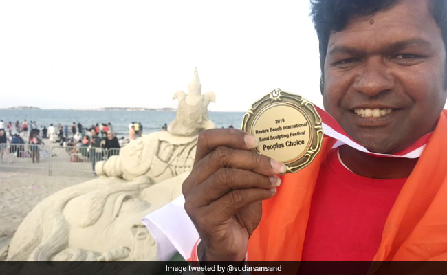 Sand Artist Sudarsan Pattnaik Wins People's Choice Award In US