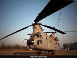Two Heavy-Lift Chinook Helicopters For IAF Reach Gujarat Two Heavy-Lift Chinook Helicopters For IAF Reach Gujarat