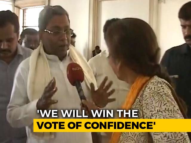 "Will Win The Numbers Game": Siddaramaiah On Karnataka Coalition's Trust Vote