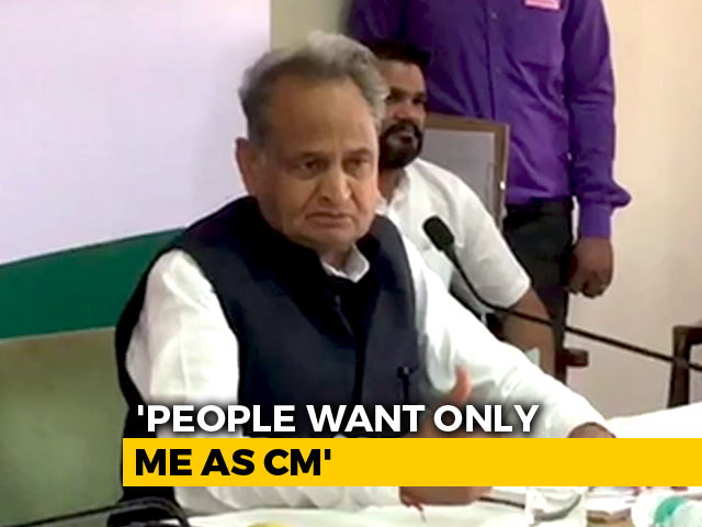 "Me And No Other": Ashok Gehlot Explains Why He Was Chosen Chief Minister
