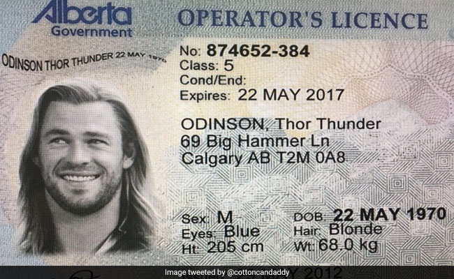 Man Tries To Use Fake ID With Chris Hemsworth Pic, Says His Name Is Thor