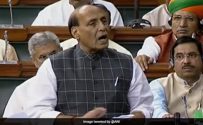 Rajnath Singh Tells Parliament Terror Incidents In Jammu And Kashmir "Almost Down To Nil"