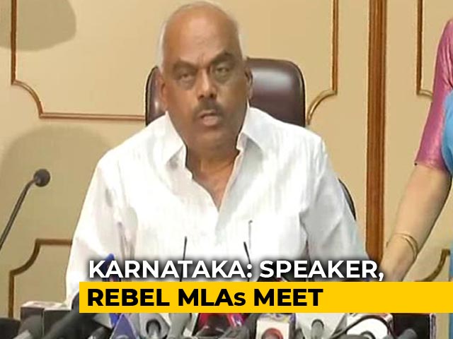 "Will Review Resignations All Night": Karnataka Speaker On Meeting Rebels