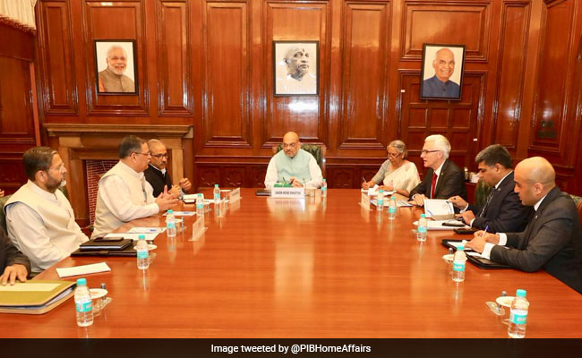 Amit Shah Meets Interpol Chief, Conveys Concern Over Red Corner Notices