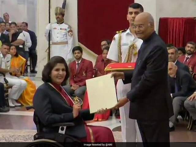 Many players given arjun Award while Deepa Malik Khel Ratna in president house Many players given arjun Award while Deepa Malik Khel Ratna in president house