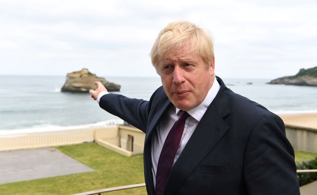 Boris Johnson Takes Dip In Ocean At G7 Summit, Offers "Metaphor" On Brexit