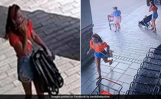 Video: Woman Steals Stroller From Shop - And Forgets Her Baby Behind