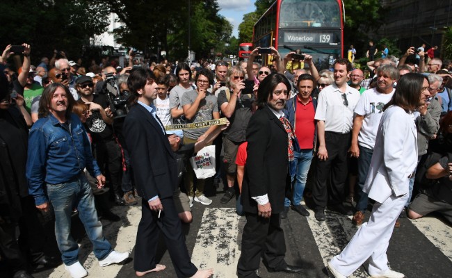 Beatles Fans Come Together For 50th Anniversary Of Iconic Abbey Road Photo