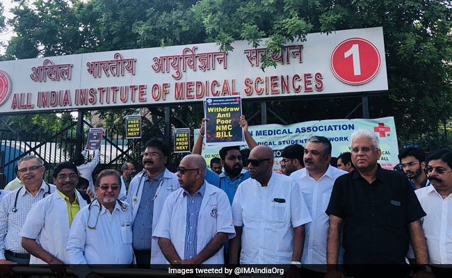 Doctors' Protest Against National Medical Commission Bill Continues