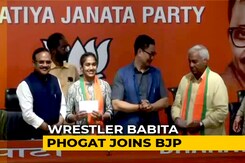 Wrestler Babita Phogat Joins BJP Ahead Of Haryana Polls This Year Wrestler Babita Phogat Joins BJP Ahead Of Haryana Polls This Year