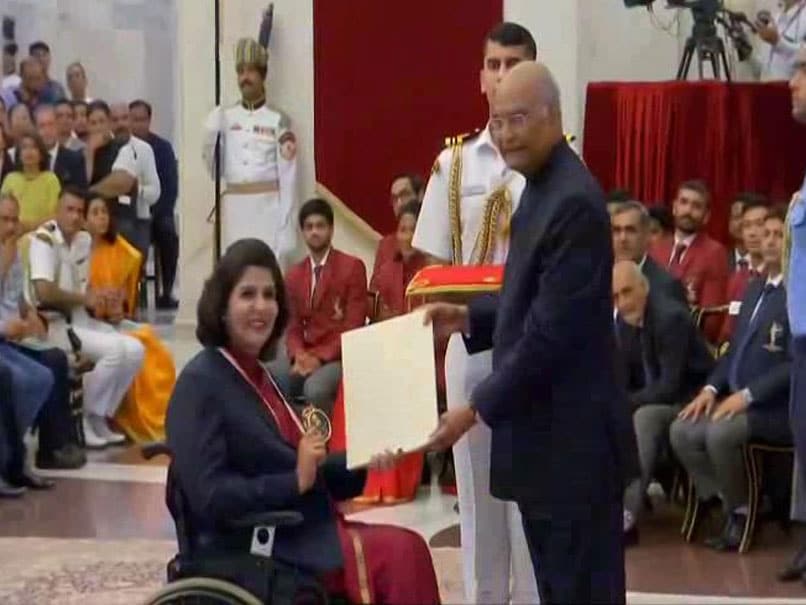 National Sports Day: Deepa Malik Basks In Khel Ratna Glory, Bajrang Punia Misses Ceremony National Sports Day: Deepa Malik Basks In Khel Ratna Glory, Bajrang Punia Misses Ceremony