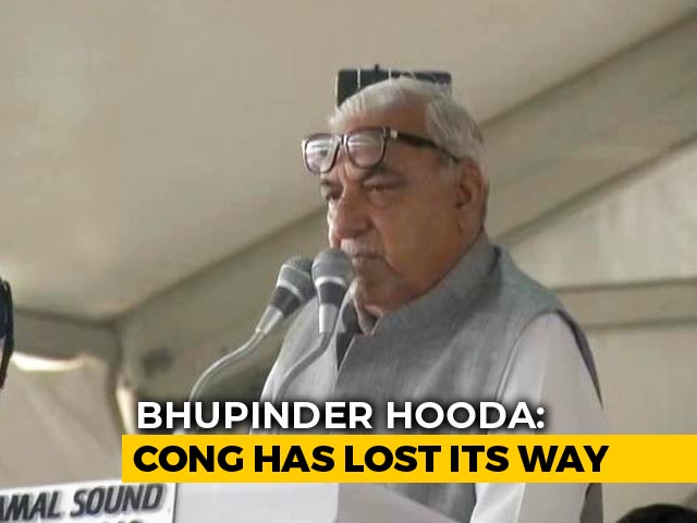 At Poll Meet, Congress's Bhupinder Hooda Supports BJP's Kashmir Move