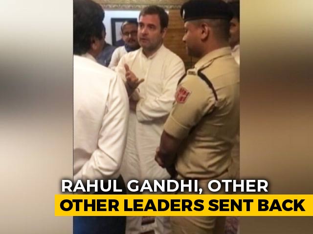 Video Shows Rahul Gandhi & Co Negotiating With Srinagar Airport Officials
