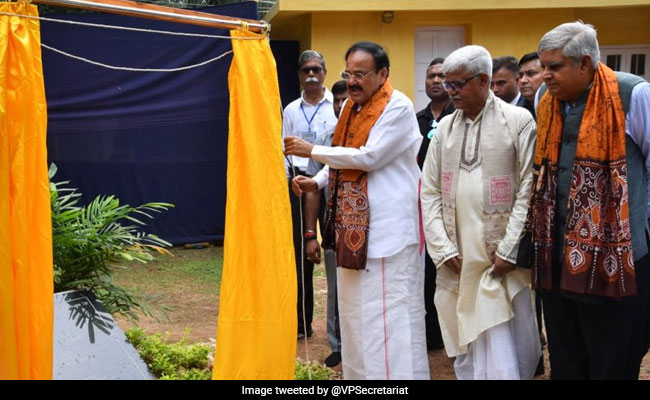 Vice President Inaugurates Renovated 'Shyamali' Building Of Vishva Bharati University