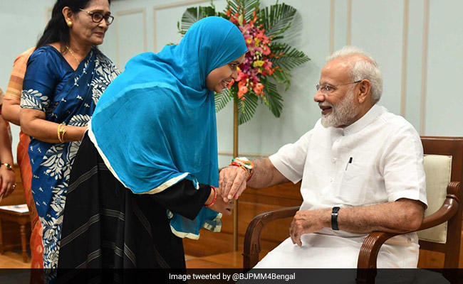 Triple Talaq Petitioner Ishrat Jahan Gets Tricolour Rakhi For PM Modi