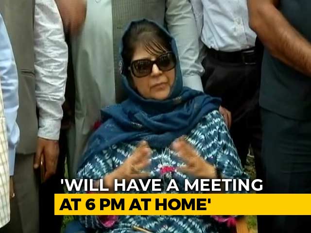 As Tensions Rise In Jammu And Kashmir, Mehbooba Mufti Calls All-Party Meet