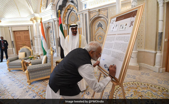 PM Modi Releases Postage Stamps On Mahatma Gandhi In UAE