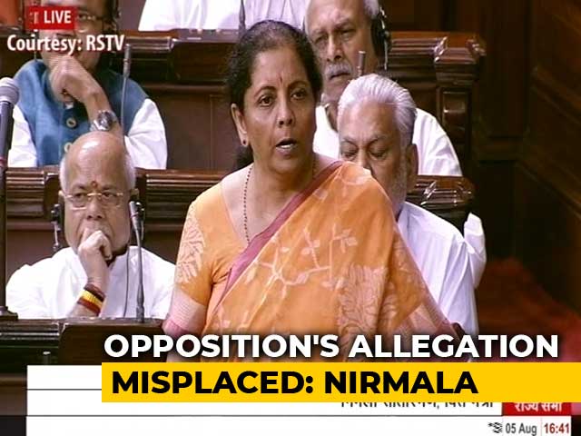 Nirmala Sitharaman Says Article 370 Has Been A Commitment Of BJP Since Jan Sangh