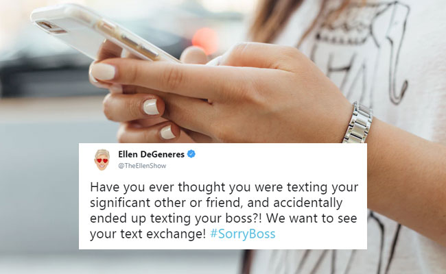 Ellen Asked. Turns Out, Accidentally Texting Boss Makes For A Great Story