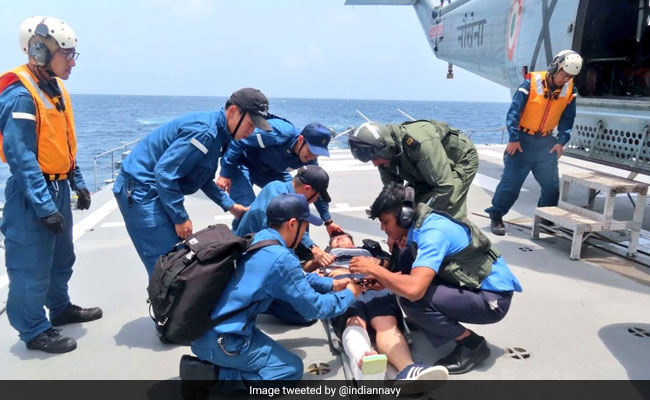 Navy Helps Injured Crew On Japanese Warship, Evacuates Him To Mumbai