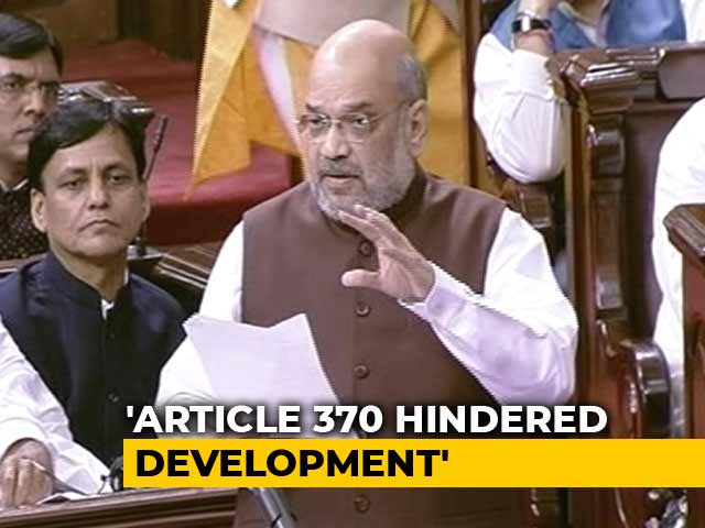 "At Right Time": Amit Shah Hints At Possible Rollback On J&K Statehood