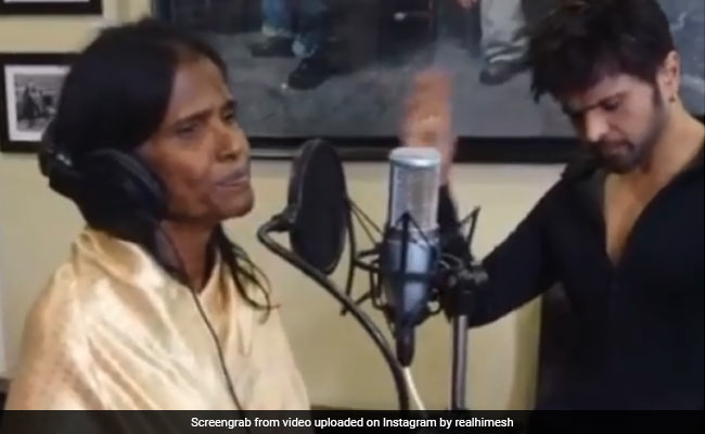 Himesh Reshammiya Records Song With Internet Sensation Ranu Mondal