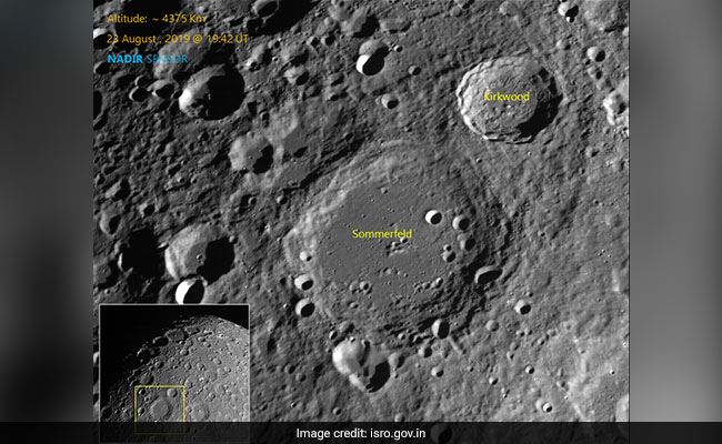 ISRO Releases New Photos Of Moon Craters Taken By Chandrayaan-2
