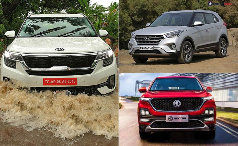Kia Seltos vs MG Hector vs Hyundai Creta: Price Comparison