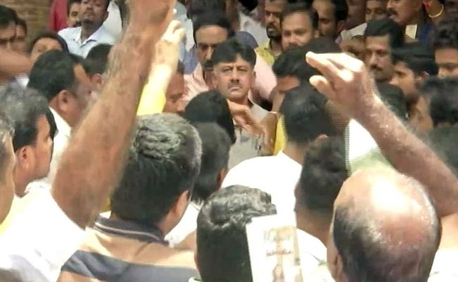 Congress's DK Shivakumar Appears Before Probe Agency, Faces Arrest