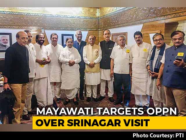 Mayawati Targets Rahul Gandhi And Co Over Srinagar Visit Amid Kashmir Row